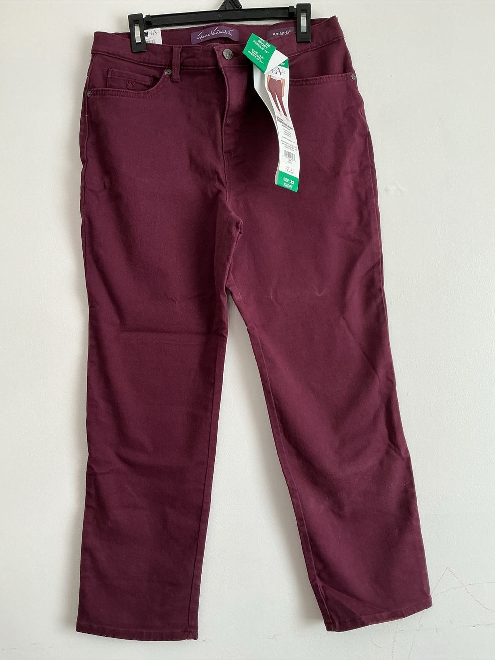 Gloria Vanderbilt Women’s Burgundy Stretch Jeans